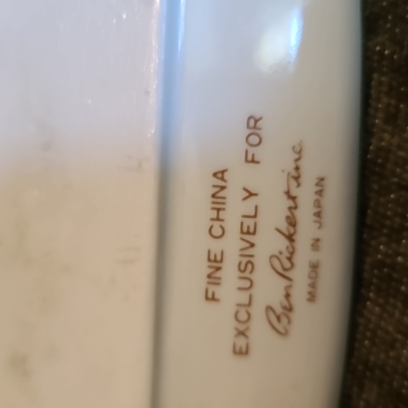 Small 90s fine china tray by Ben Rickert Inc Made in Japan - Picture 7 of 7